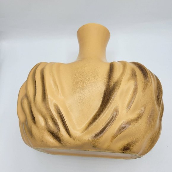 Vintage Large 1940's Art Deco Decorative Ornate Ruched Ceramic 12"x9" Vase - Picture 6 of 12